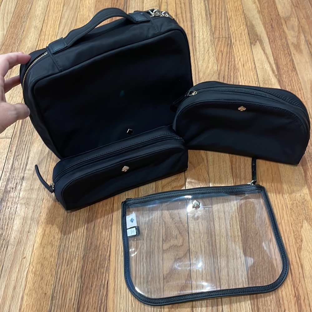 NWOT Kate Spade Cosmetic Bag Set